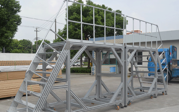 麻豆免费看视频可移動倉庫超市貨物防滑靜音登高非標梯子